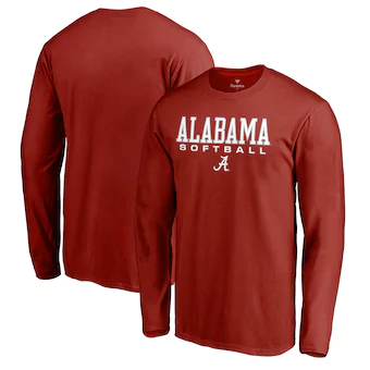 Alabama Crimson Tide T-Shirt - Fanatics Brand - Softball - Softball - Long Sleeve - Crimson