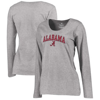 Alabama Crimson Tide Fanatics Branded Womens Campus Long Sleeve T-Shirt Gray