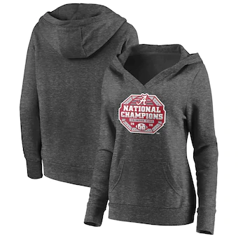 Alabama Crimson Tide Fanatics Branded Womens College Football Playoff 2020 National Champions Sack Pullover Hoodie Charcoal