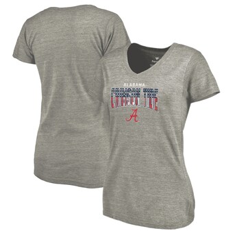 Alabama Crimson Tide T-Shirt - Fanatics Brand - Ladies - V-Neck - Grey