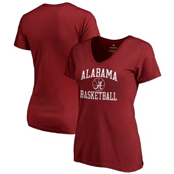 Alabama Crimson Tide T-Shirt - Fanatics Brand - Ladies - Basketball - Basketball - V-Neck - Crimson