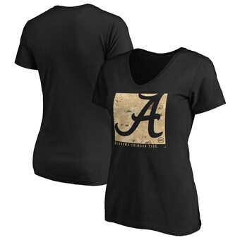 Alabama Crimson Tide Fanatics Branded Womens OHT Eagle V Neck T-Shirt Black