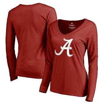 Alabama Crimson Tide Fanatics Branded Womens Primary Logo Long Sleeve T-Shirt Crimson