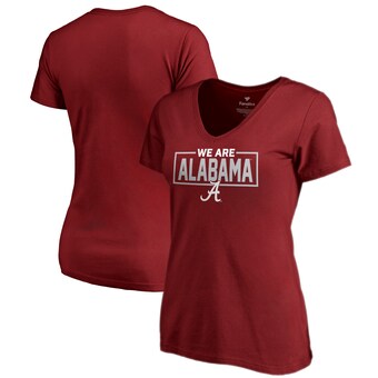 Alabama Crimson Tide T-Shirt - Fanatics Brand - Ladies - We Are - V-Neck - Crimson