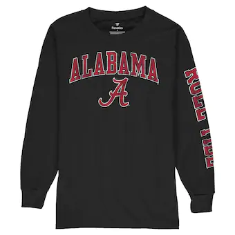 Alabama Crimson Tide T-Shirt - Fanatics Brand - Youth/Kids -  Roll Tide - Long Sleeve - Black