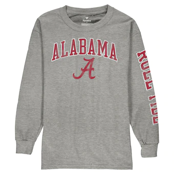 Alabama Crimson Tide T-Shirt - Fanatics Brand - Youth/Kids -  Roll Tide - Long Sleeve - Grey
