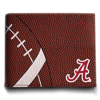 Alabama Crimson Tide Football Leather Bi Fold Wallet