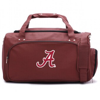 Alabama Crimson Tide Football Leather Travel Duffel Bag