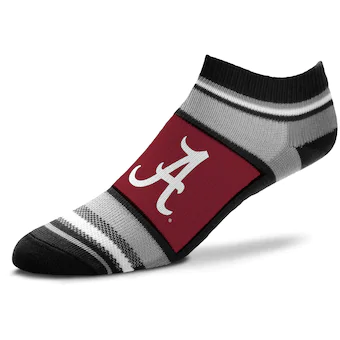 Alabama Crimson Tide For Bare Feet Womens Marquis Addition Ankle Socks