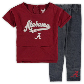 Alabama Crimson Tide T-Shirt - Genuine Stuff - Youth/Kids - Sweetheart - Crimson