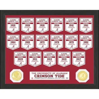 Alabama Crimson Tide Highland Mint 12 x 15 Banner Photo Mint