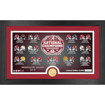 Alabama Crimson Tide Highland Mint College Football Playoff 2020 National Champions 12 x 20 Panoramic Photo Mint