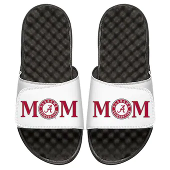 Alabama Crimson Tide ISlide Womens Alabama Mom Slide Sandals White