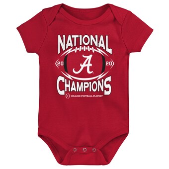 Alabama Crimson Tide Infant College Football Playoff 2020 National Champions Bodysuit Crimson