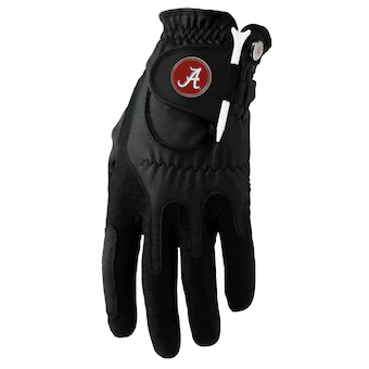Alabama Crimson Tide Left Hand Golf Glove & Ball Marker Set Black