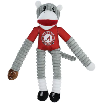 Alabama Crimson Tide Little Earth Team Sock Monkey Pet Toy