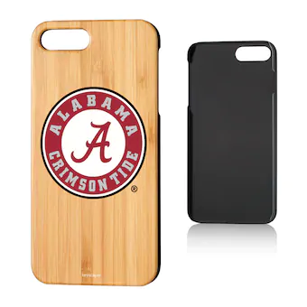 Alabama Crimson Tide Logo Bamboo iPhone 7 Plus Case