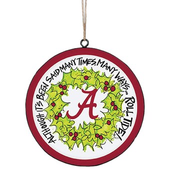 Alabama Crimson Tide Metal Ornament