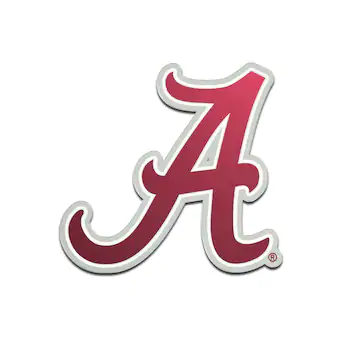 Alabama Crimson Tide Metallic Freeform Logo Auto Emblem