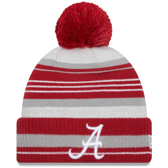 Alabama Crimson Tide New Era Grayed Cuffed Knit Hat with Pom Crimson