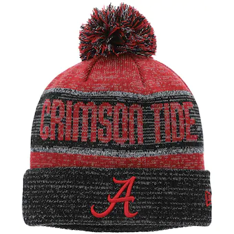 Alabama Crimson Tide New Era Team Freeze Cuffed Knit Hat with Pom Crimson