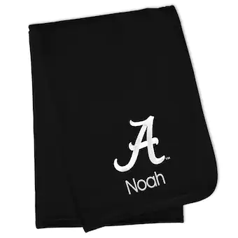 Alabama Crimson Tide Newborn & Infant Personalized Blanket Black