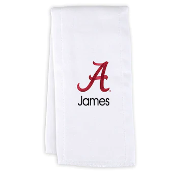 Alabama Crimson Tide Newborn & Infant Personalized Burp Cloth