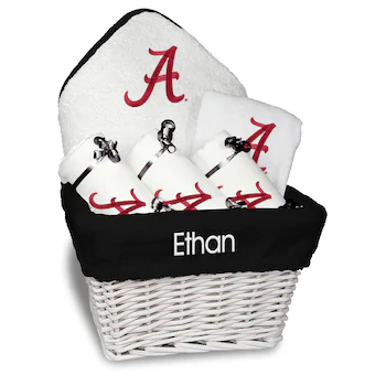 Alabama Crimson Tide Newborn & Infant Personalized Medium Gift Basket