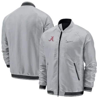 Alabama Crimson Tide Nike 2018 College Football Playoff Bound Full Zip Bomber Jacket Gray