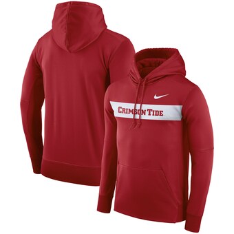 Alabama Crimson Tide Nike 2018 Sideline Performance Hoodie Crimson