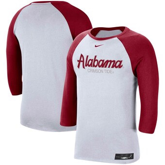 Alabama Crimson Tide T-Shirt - Nike - Three Quarter Sleeve - White