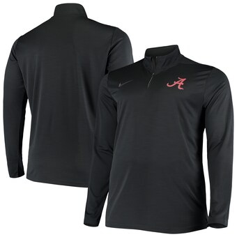 Alabama Crimson Tide Nike Big & Tall Primary Logo Intensity Performance Quarter Zip Jacket Black