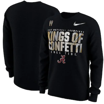 Alabama Crimson Tide Nike College Football Playoff 2017 National Champions Locker Room Long Sleeve T-Shirt Black