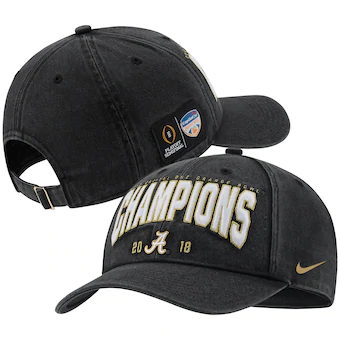 Alabama Crimson Tide Nike College Football Playoff 2018 Orange Bowl Champions Locker Room L91 Adjustable Hat Black