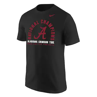 Alabama Crimson Tide T-Shirt - Nike - National Champions 2020 College Football - Football - Black