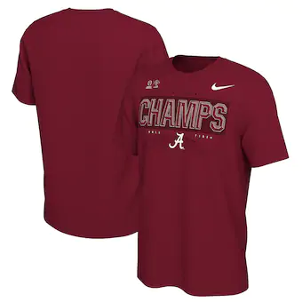 Alabama Crimson Tide T-Shirt - Nike - Rose Bowl Champs Roll Tide - Football - Crimson