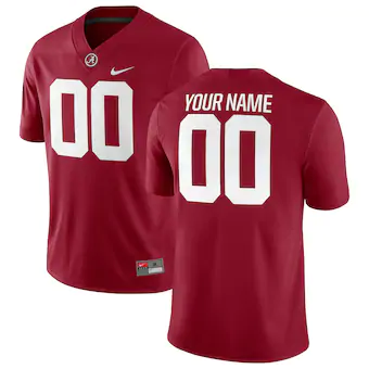 Alabama Crimson Tide Nike Football Custom Game Jersey Crimson