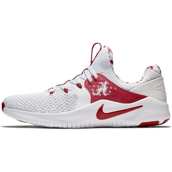 Alabama Crimson Tide Nike Free TR V8 Shoes Platinum Crimson