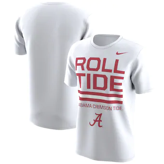Alabama Crimson Tide T-Shirt - Nike - Roll Tide Tide - Performance - White