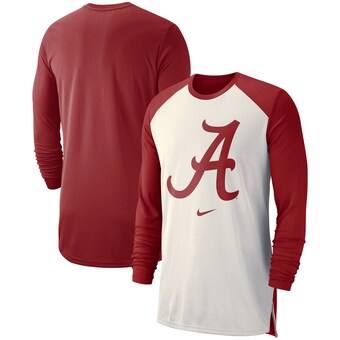 Alabama Crimson Tide T-Shirt - Nike - Performance - Long Sleeve - White