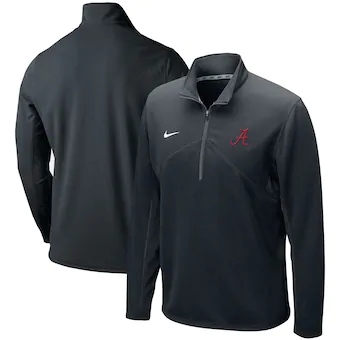 Alabama Crimson Tide Nike Primary Logo Training Performance Quarter Zip Jacket Black