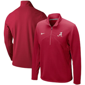 Alabama Crimson Tide Nike Primary Logo Training Performance Quarter Zip Jacket Crimson
