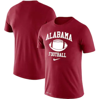 Alabama Crimson Tide Nike Retro Football Lockup Legend Performance T-Shirt Crimson