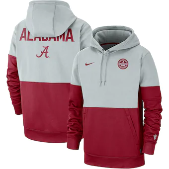 Alabama Crimson Tide Nike Rivalry Therma Performance Pullover Hoodie Gray Crimson