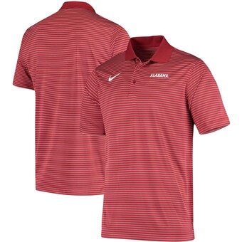 Alabama Crimson Tide Nike Stadium Stripe Team Performance Polo Crimson