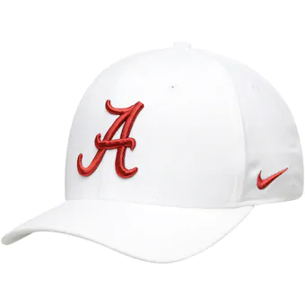 Alabama Crimson Tide Nike Team Classic Logo 99 Swoosh Performance Flex Hat White