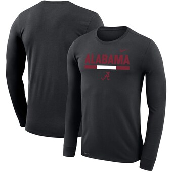 Alabama Crimson Tide T-Shirt - Nike - Performance - Long Sleeve - Black