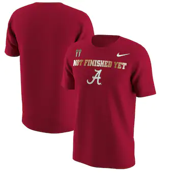 Alabama Crimson Tide T-Shirt - Nike - Not Finished Yet - Football - Crimson