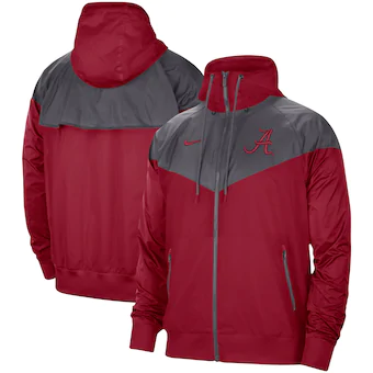 Alabama Crimson Tide Nike Windrunner Full Zip Jacket Crimson