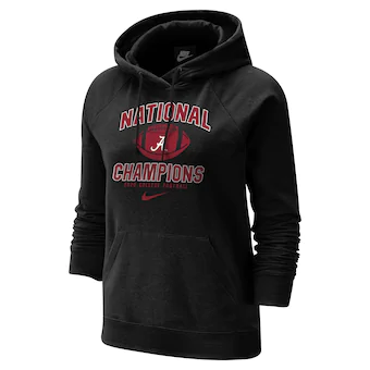 Alabama Crimson Tide Nike Womens College Football Playoff 2020 National Champions Pullover Hoodie Black
